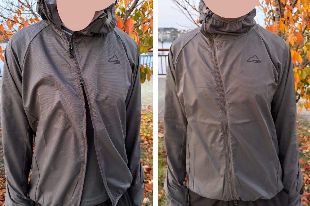 オニオンフーディ　ダブルジップ