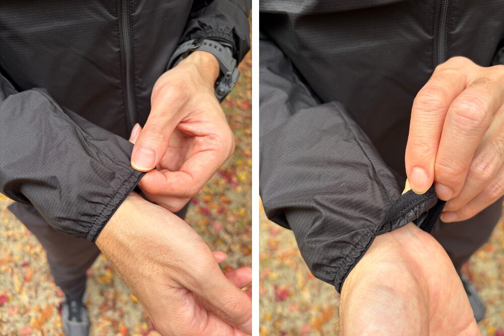 スワローテイルベントフーディ　袖口