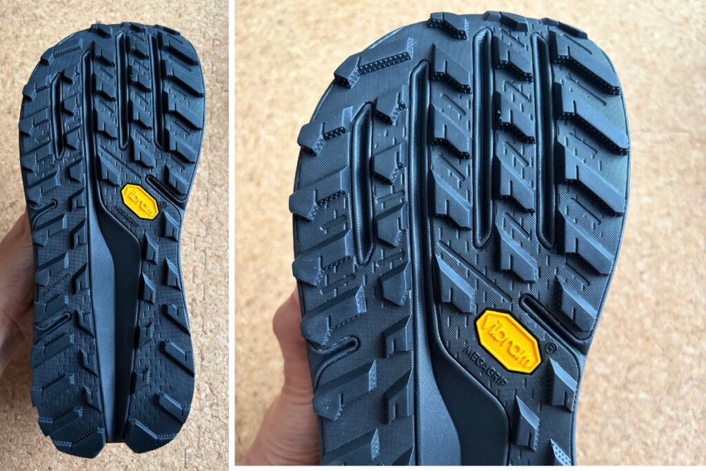 ALTRA OLYMPUS 7のVibram Megagripのアウトソール